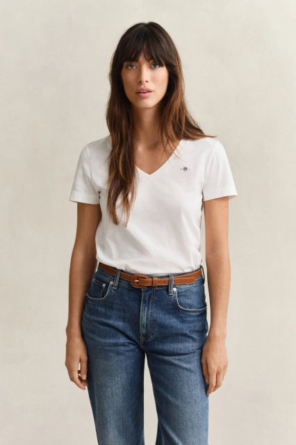 Gant Reg Shield Ss V-Neck T-Shirt