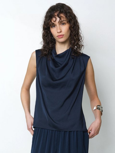 French Connection Damasco Air Flow Slvlss Top