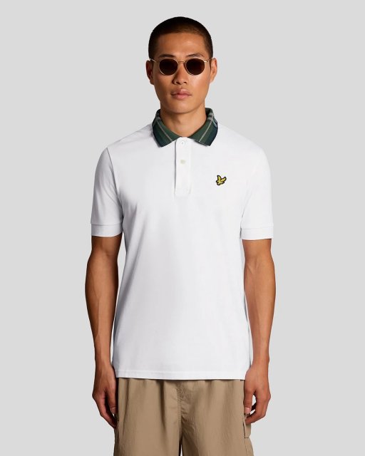 Lyle & Scott Tartan Collar Polo Shirt