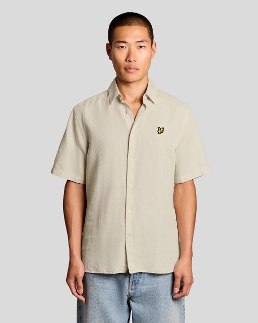 Lyle & Scott Short Sleeve Linen Blend Shirt