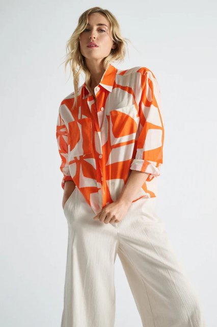 Marie Mero Graphic cotton shirt