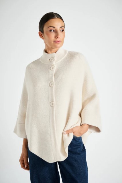 Marie Mero Buttoned cape