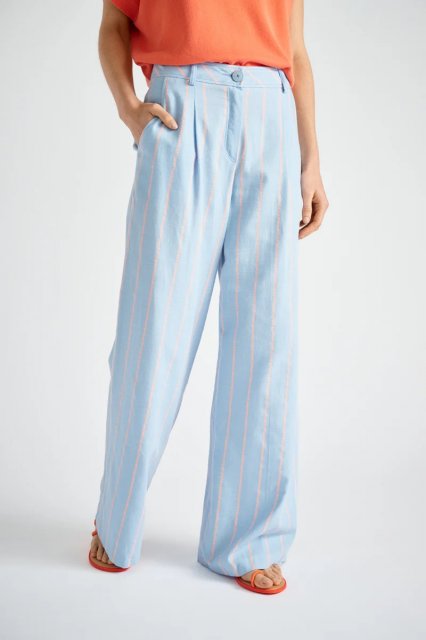 Marie Mero Wide stripe pants