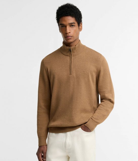 Barbour Cotton Half Zip Knit