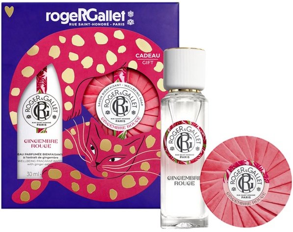 Roger & Gallet Xmas Set-Gingembre Rouge EDT 30ml Soap 100g