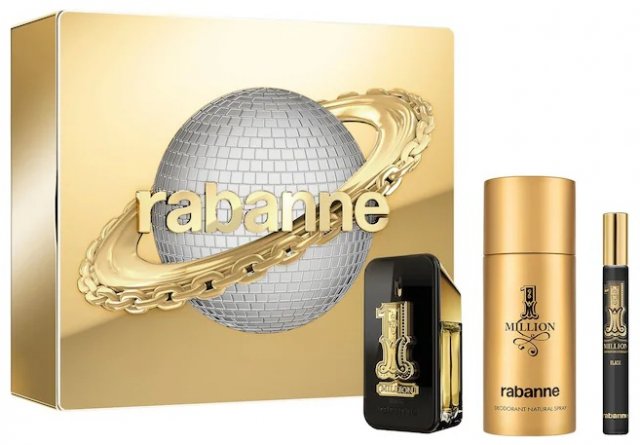 Rabanne-1Million Black EDP 50ml+Deo150ml+MG10