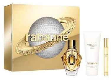 Rabanne-Million Gold For Her EDP50ml+BL100ml+MG10