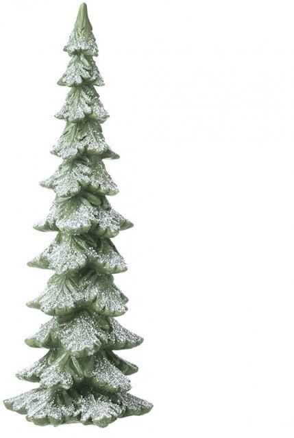 Slim Snowy Resin Tree