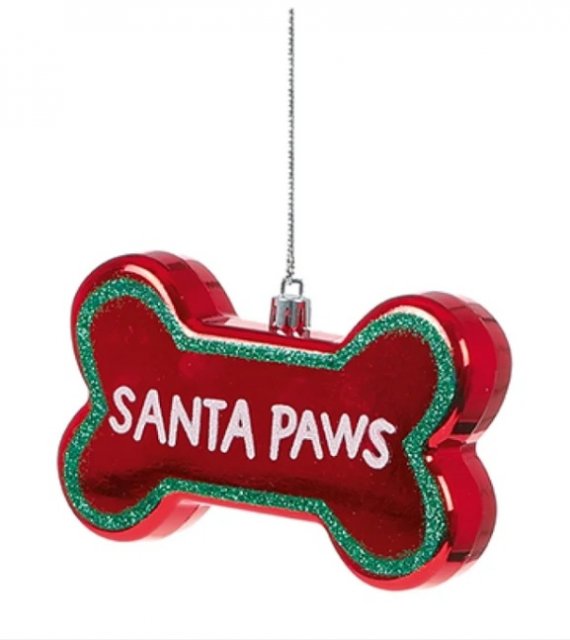 Santa Paws Hanging Decoration