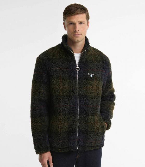 Barbour Tartan Fleece Zip Through Sweatshirt