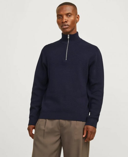 Jack & Jones Blamilano Stitch Knit Half Zip