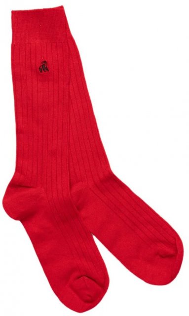 Swole Panda Classic Red Socks  7-11