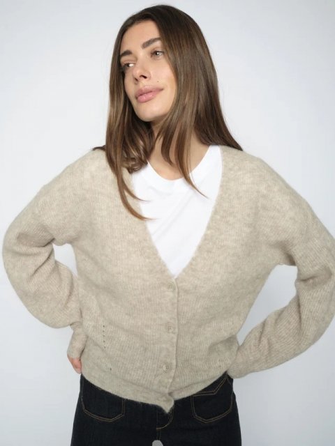 Mos Mosh Thora V-Neck Knit Cardigan