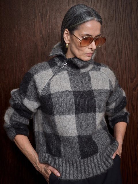 Mos Mosh Maija Check Knit