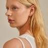Pilgrim Star Recycled Earrings 3in1 Set Gold-Plated