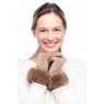 Mattea-Velvet Glove with Faux Fur Cuff with Screen Touch