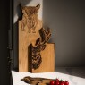 Framed Oak Serving Board medium-Highland Cow