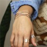 Pom Silver Wave Bangle