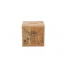 Highland Cow Oak Money Box