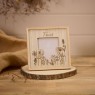 Richard Lang Etched Wood Flower Friend Frame
