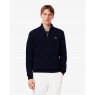 Lacoste Zipped High Neck Cotton Sweater