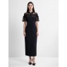 French Connection Miles Lace Mix Midi Dress