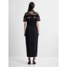 French Connection Miles Lace Mix Midi Dress