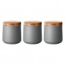 Grey Storage Canisters Set 3