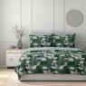 Dreamworld Inky Leaves Green Duvet Set