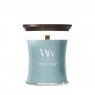 Woodwick Hourglass Medium-Cedarwood & Ocean Moss