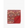 Morris & Co Strawberry Thief Quilted Crimson Throw