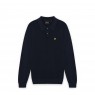 Lyle & Scott Panelled Waffle Knitted Polo