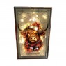 LED Highland Cow Stained Glass