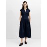 French Connection Alexis Poplin Striped Midi Dress